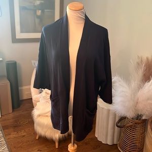 Navy Cardigan by Isaac Mizrahi